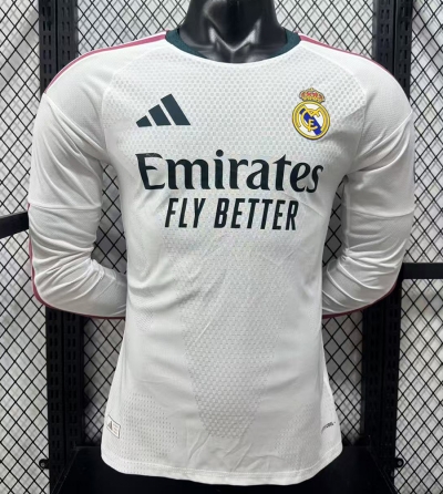 2627 RM Home LONG SLEEVE PLAYER VERSION Soccer Jersey